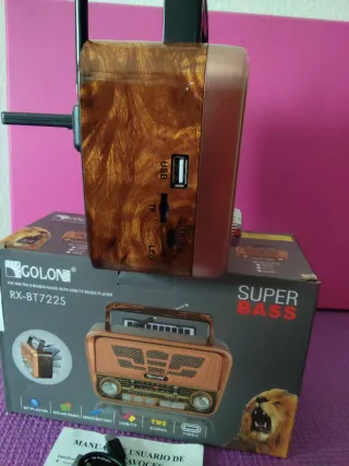 Radio COLON RX-BT722S Vintage FM/AM/SW USB/TF