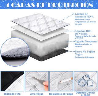 Tevlaphee Protector Parabrisas Hielo Protector de