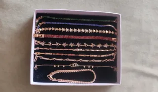 3 joyas por 15€. Pulsera chapada en oro rosa