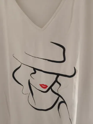 Camiseta SHEIN Talla Única Estampado Mujer