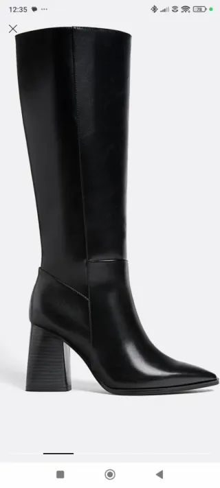 Botas altas negras tacón