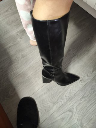 Botas altas negras tacón