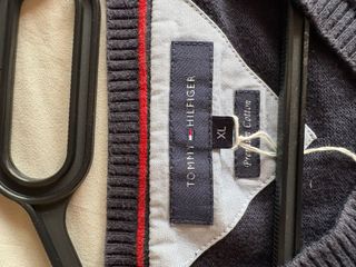 Jersey Tommy Hilfiger V-Neck Algodón Negro