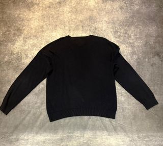 Jersey Tommy Hilfiger V-Neck Algodón Negro