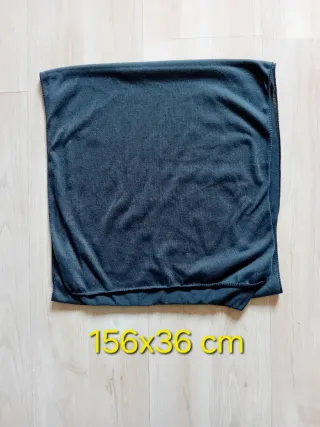 Set 5 sciarpe nero/grigio