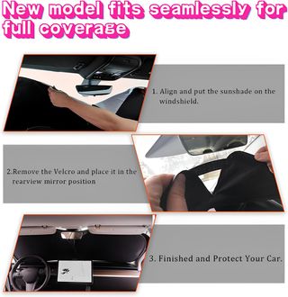 Parasol Coche Delantero,Parasol Luna de Coche Meta