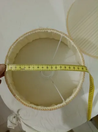 Pantallas de lámpara plisadas tela beige