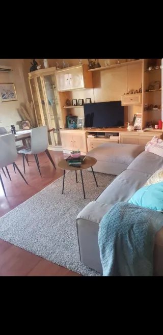 Reposapiés/Puf Almacenaje Beige y Amarillo