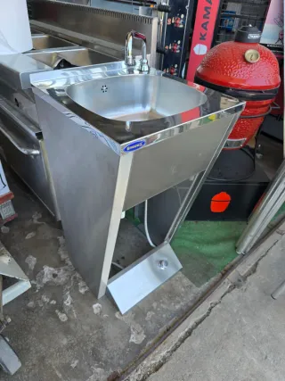 Fregador de pedal acero inoxidable