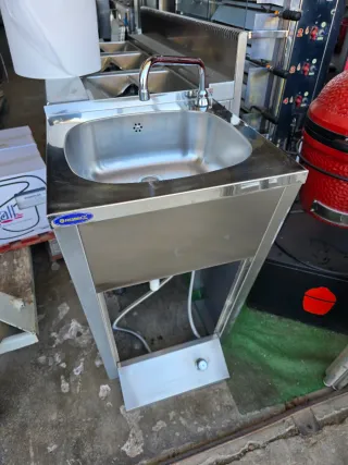 Fregador de pedal acero inoxidable