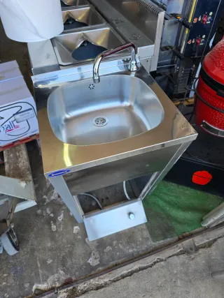 Fregador de pedal acero inoxidable