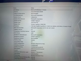 Portátil Microsoft Surface 4 Negro