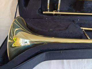 Trombón en Bb + estuche rígido - Dorado (nuevo)