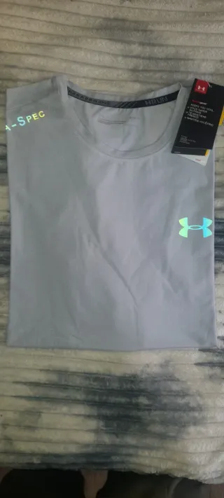 Camiseta Under Armour Hombre Gris Multicolor