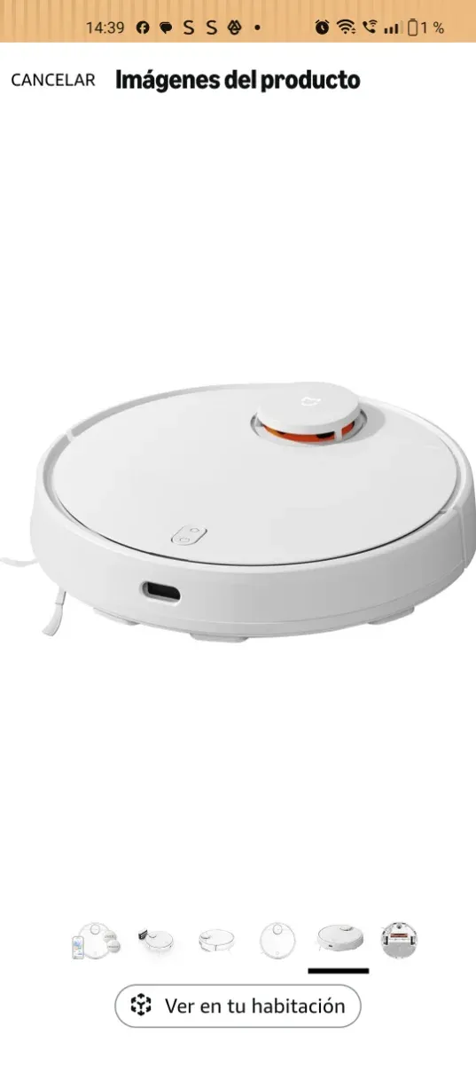 Aspirador Robot Xiaomi S12 Blanco