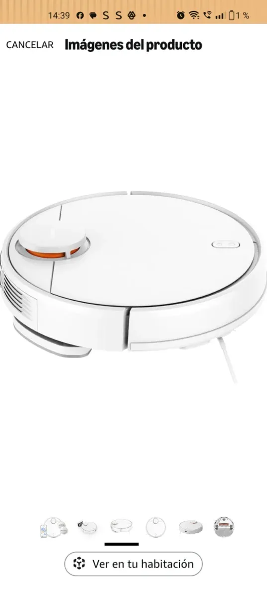 Aspirador Robot Xiaomi S12 Blanco