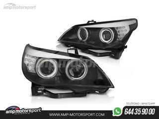 FAROS DELANTEROS OJOS DE ANGEL CCFL PARA BMW SERIE 5 E60 / E61 / BERLINA / TOURING