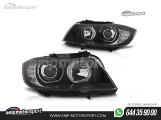 FAROS DELANTEROS OJOS DE ANGEL LED PARA BMW SERIE 3 E90 / E91 / BERLINA / TOURING