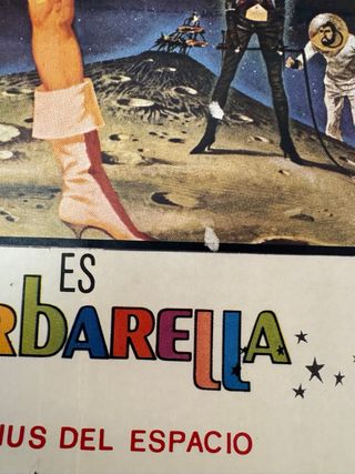 Póster original Barbarella Jane Fonda 1975
