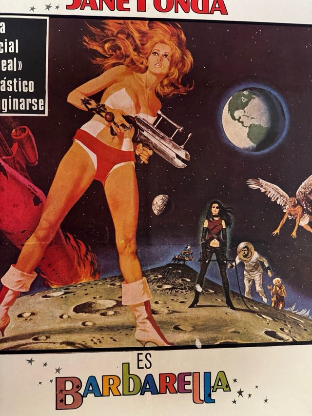Póster original Barbarella Jane Fonda 1975