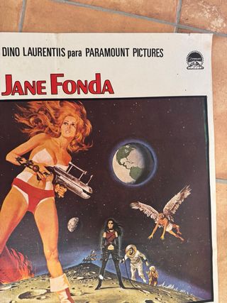 Póster original Barbarella Jane Fonda 1975