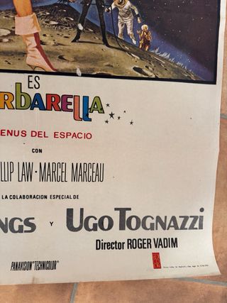 Póster original Barbarella Jane Fonda 1975