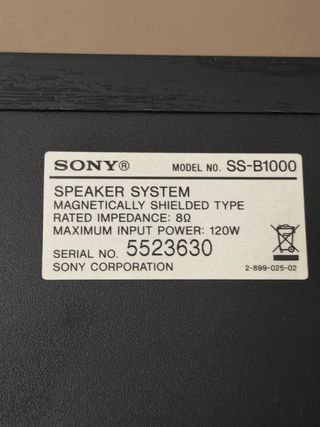 Altavoces Sony SS-B1000