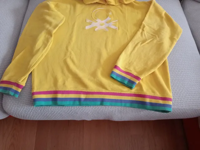 Sudadera Benetton niña amarilla