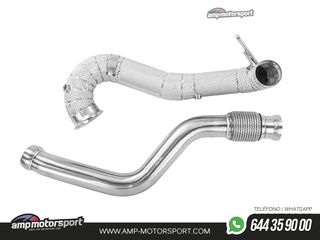DOWNPIPE ALPHA COMPETITION PARA MERCEDES CLASE A 45 AMG / CLA 45 AMG - ANTITÉRMICO