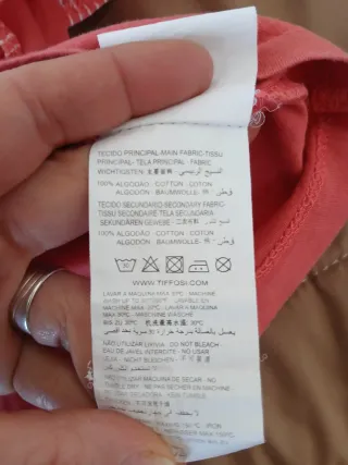 T-shirt Tiffosi Coral Tamanho M