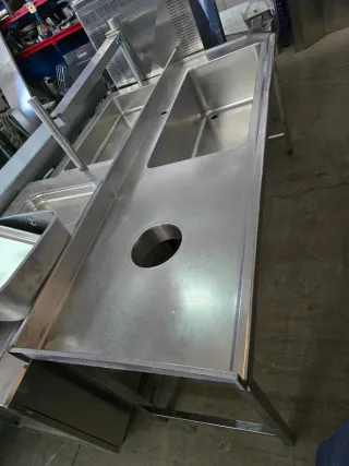 Fregadero industrial gran capacidad