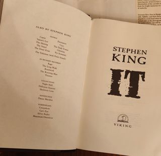 Stephen King IT Prima Edizione Hardcover Horror