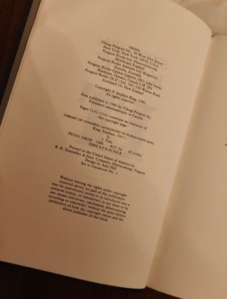 Stephen King IT Prima Edizione Hardcover Horror