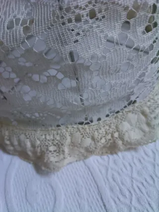 Tulipa lámpara vintage encaje metal