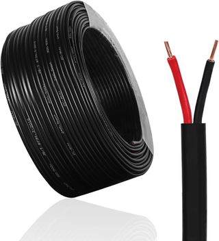 Cable Plano de 2 núcleos, 2×0,5mm² 10M Cable alarg