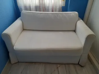 Sofá Cama 2 Plazas Blanco