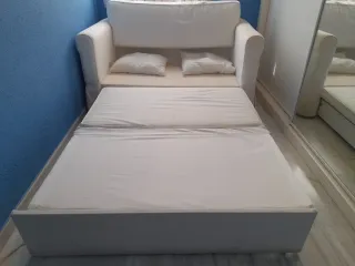 Sofá Cama 2 Plazas Blanco
