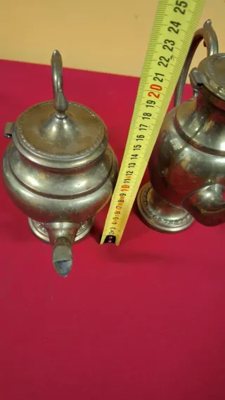 Set di 2 teiere in ottone