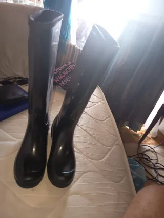 Botas de agua negras talla 39