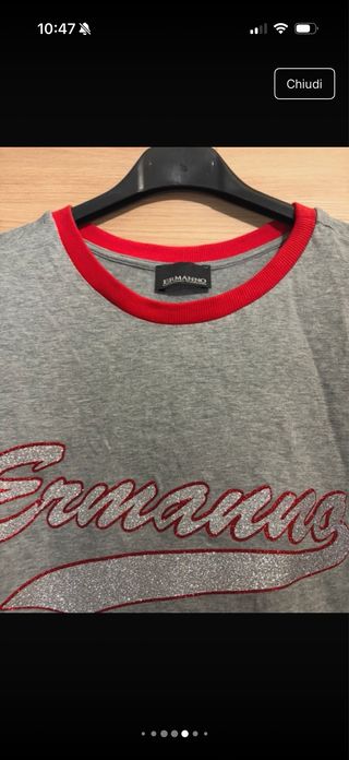 T-shirt Ermanno Scervino donna glitter