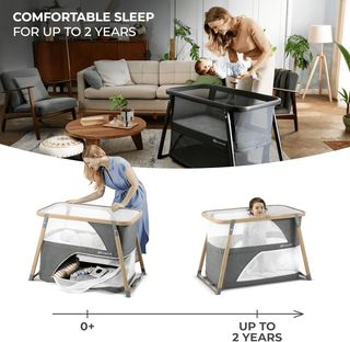 kk Kinderkraft Cuna de Viaje Plegable SOFI, 4 en 1