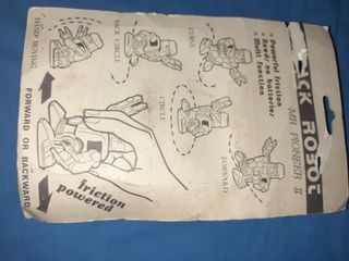 Toy Attack Robot giocattolo vintage space friction