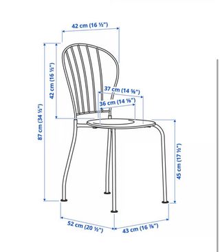 Mesa y 2 Sillas Terraza Metal Negro