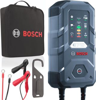 Bosch Cargador de Batería para Coche C70, 10 Amper