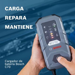Bosch Cargador de Batería para Coche C70, 10 Amper
