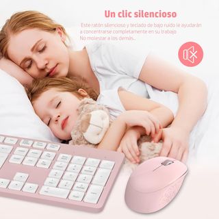 - LeadsaiL K786 Teclado y Raton Inalámbrico QWER