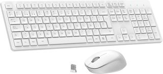 - LeadsaiL K786 Teclado y Raton Inalámbrico QWER