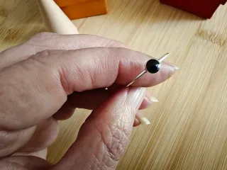 Anillo Plata 925 Espinela Negra talla 16 y 14