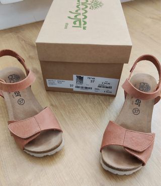 Sandalias Blogger Beige/Rosa Talla 37