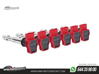 KIT 6 BOBINAS DE ENCENDIDO ALTO RENDIMIENTO APR AUDI RS4/S4 B5 2.7T / S4 B8/S5 8T 3.0 TFSI - ROJO